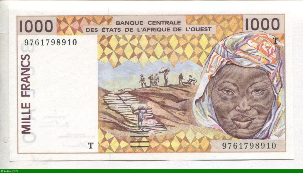 1000 francs Mine de Phosphate T:Togo