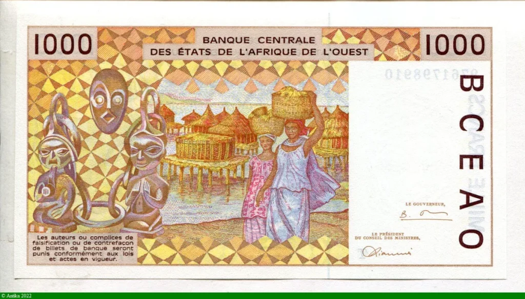 1000 francs Mine de Phosphate T:Togo