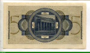5 Reichsmark portrait de 2 hommes * * * * *