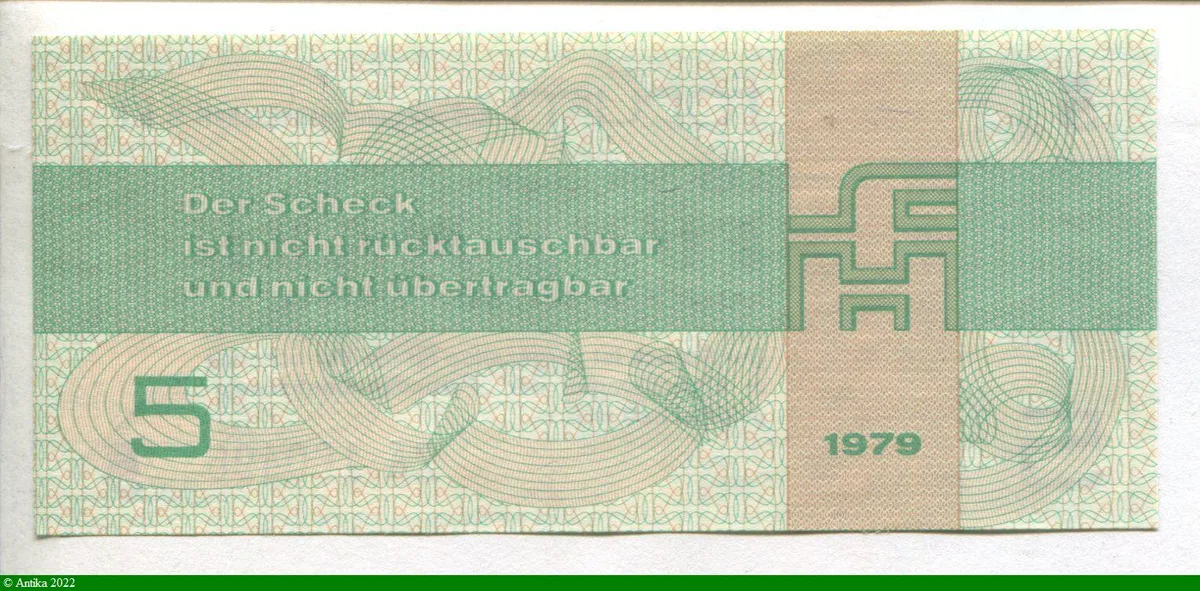 5 Mark (considéré comme chèque)utilisable en RDA