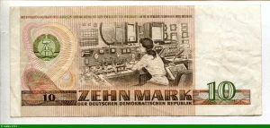 10 Mark Clara Zetkin Chiffre Rouge KF 836947