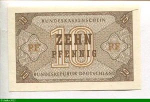 10 Pfennig Brun * * * * * *