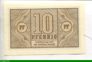 10 Pfennig Brun * * * * * *