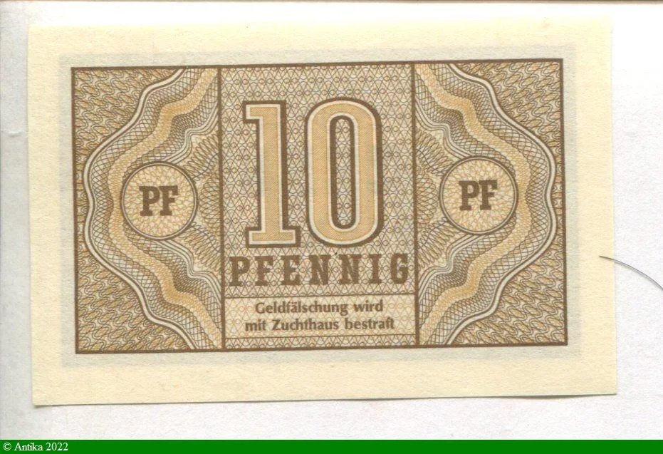 10 Pfennig Brun * * * * * *