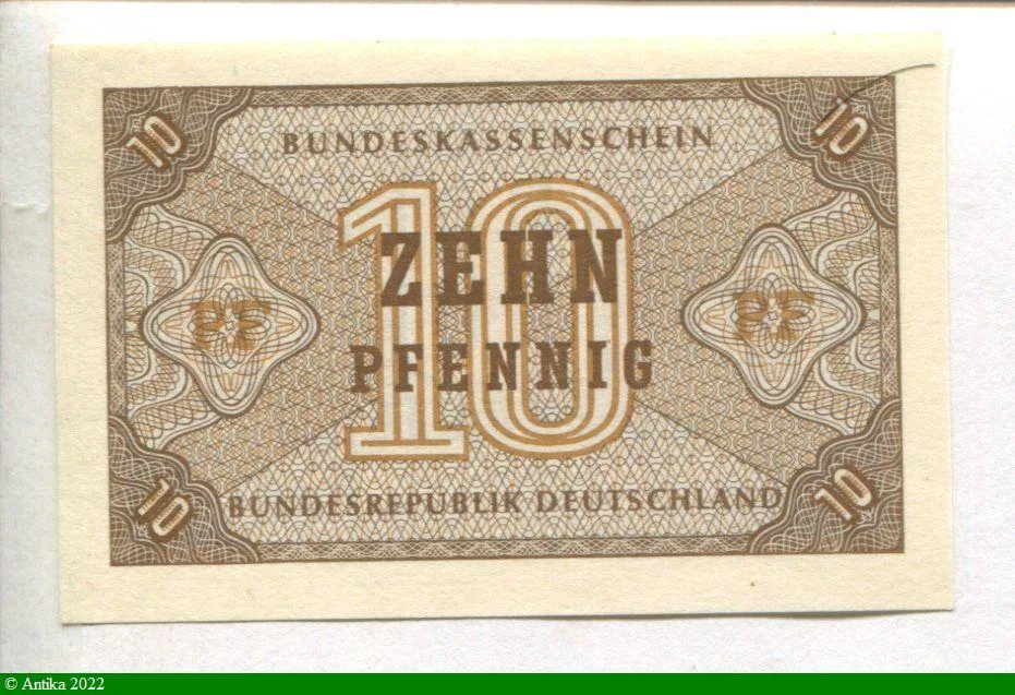 10 Pfennig Brun * * * * * *