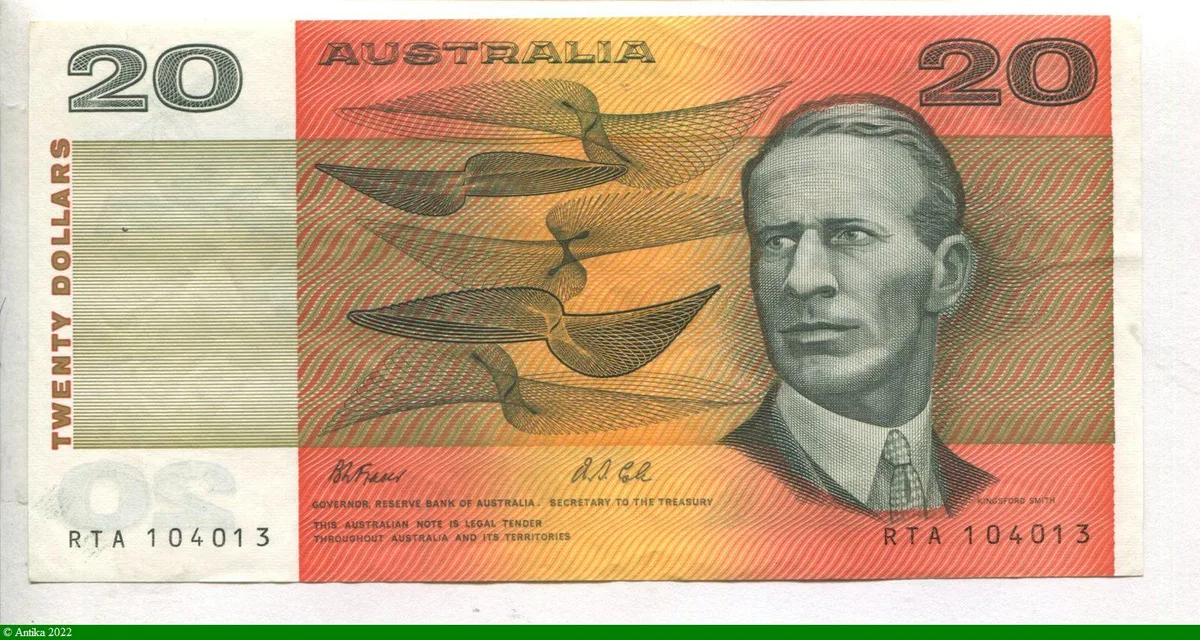 20 Dollars Kingsford Smith & Hargrave