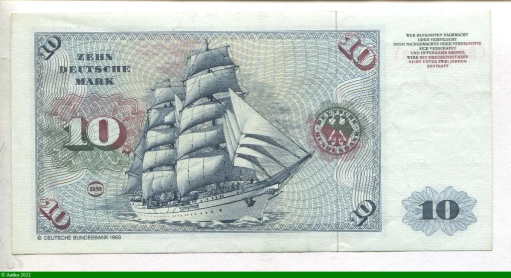 10 Deutsche Mark Jeune Homme p/ Albrecht Dürer