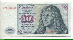 10 Deutsche Mark Jeune Homme p /Albrecht Dürer