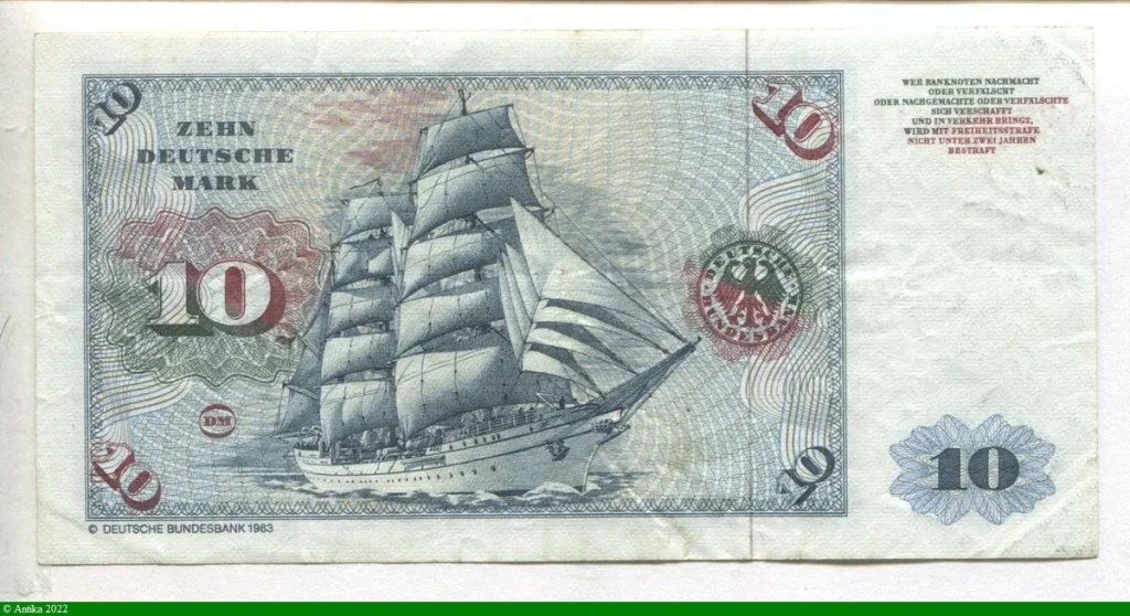 10 Deutsche Mark Jeune Homme p /Albrecht Dürer