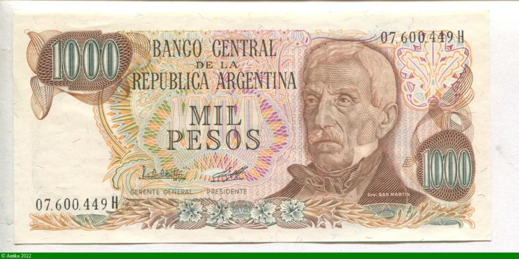 1000 Pesos Général San Martin