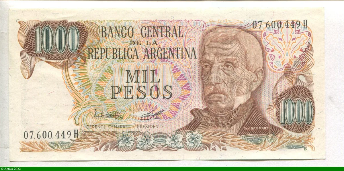 1000 Pesos Général San Martin