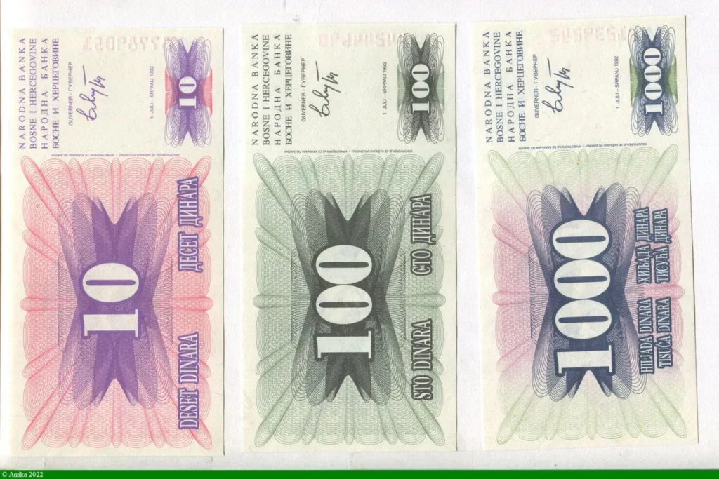 Lot de 100-100-10 Dinara