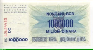 1 000 000 Dinara Surcharge s/25 Dinara