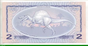 BERINGIA (émiss° Privée Canada) 2 Dinars Dinausores