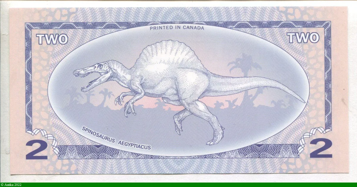 BERINGIA (émiss° Privée Canada) 2 Dinars Dinausores