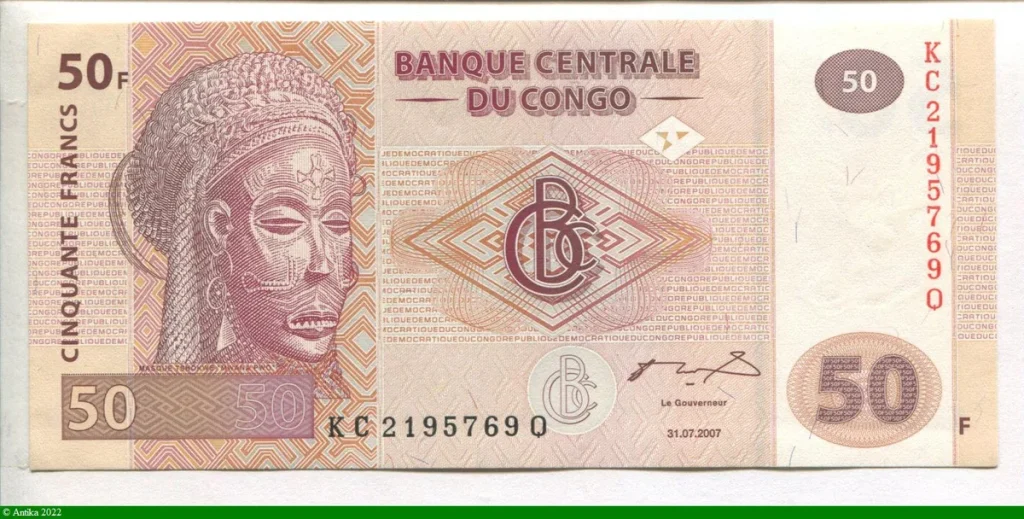 50 Francs Statuette & Village