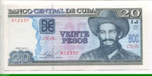 20 Pesos Camilo Cienfuegos