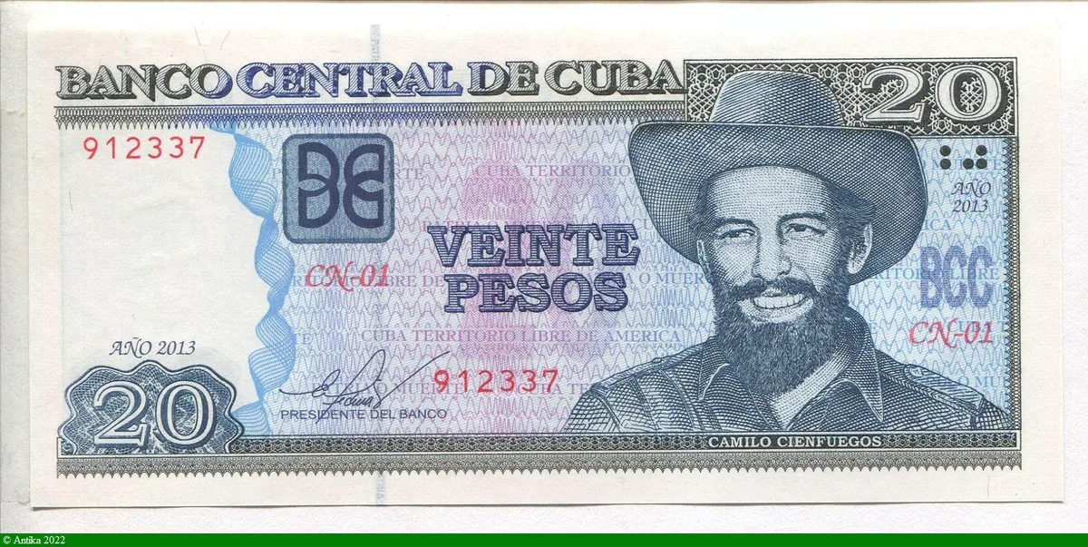 20 Pesos Camilo Cienfuegos