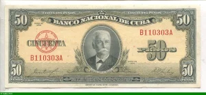 50 Pesos Calixto Garcia Iniguez * *