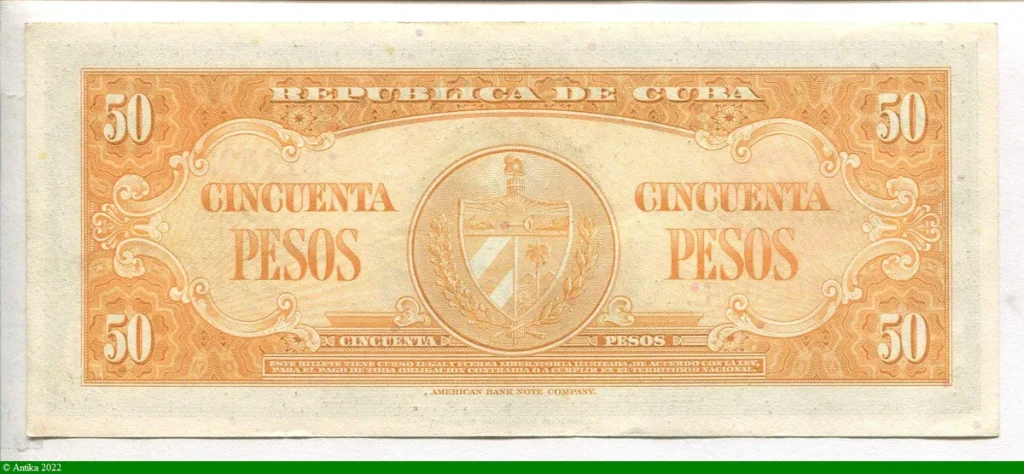 50 Pesos Calixto Garcia Iniguez * *