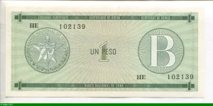 1 Peso Exchange Certificate Lettre B