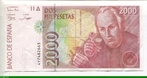 2000 Pesetas José Celestino Mutis