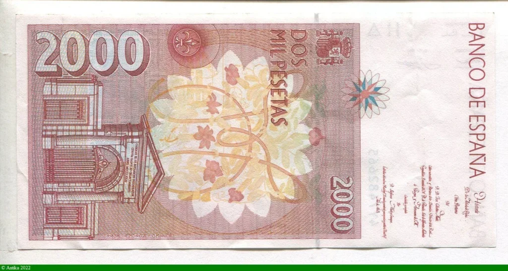 2000 Pesetas José Celestino Mutis