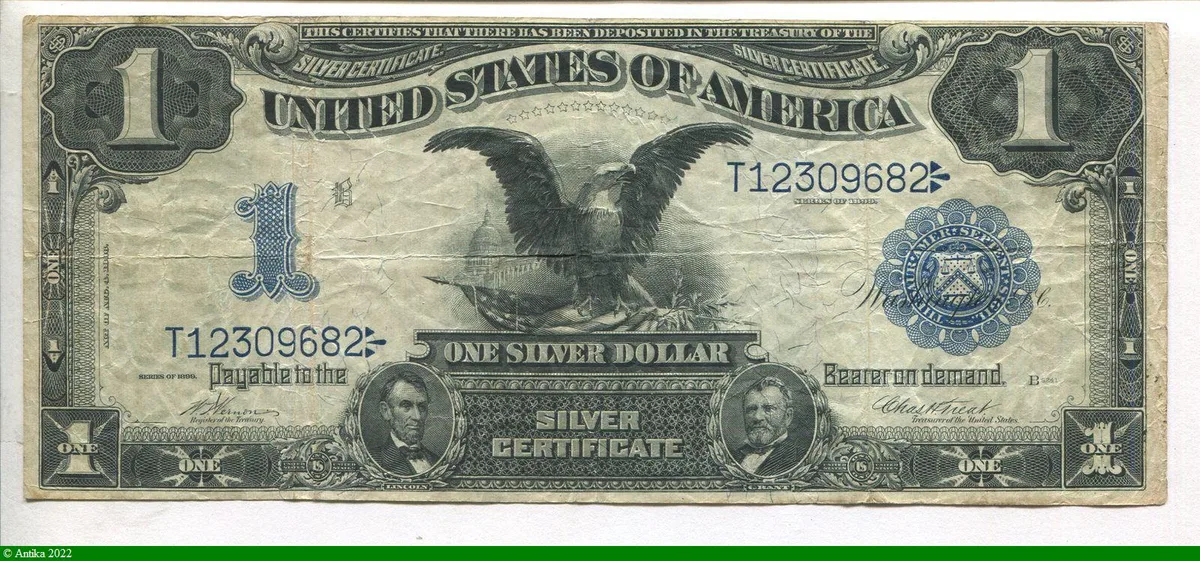 1 Dollar Silver Certificate Lincoln & U.Grant