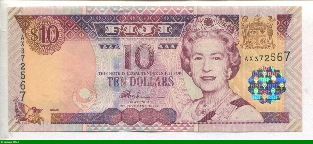 10 Dollars Elizabeth II & Embarcation