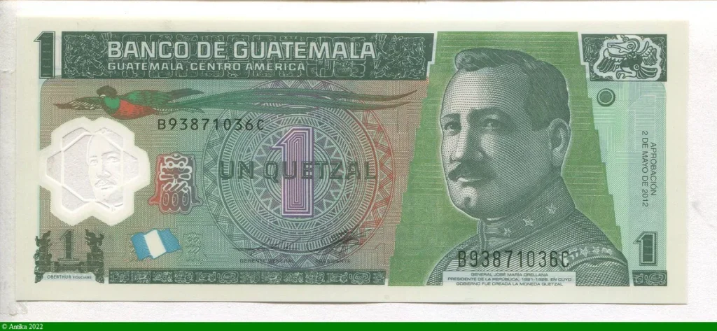 1 Quetzal Jose Maria Orellana, Président du Guatemala * *