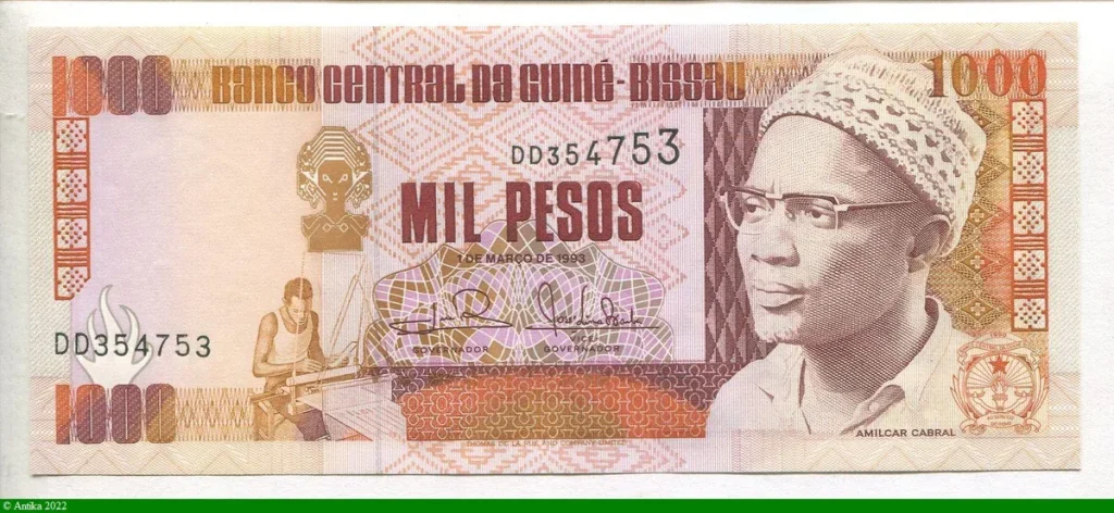 1000 Pesos Amilcar Cabral