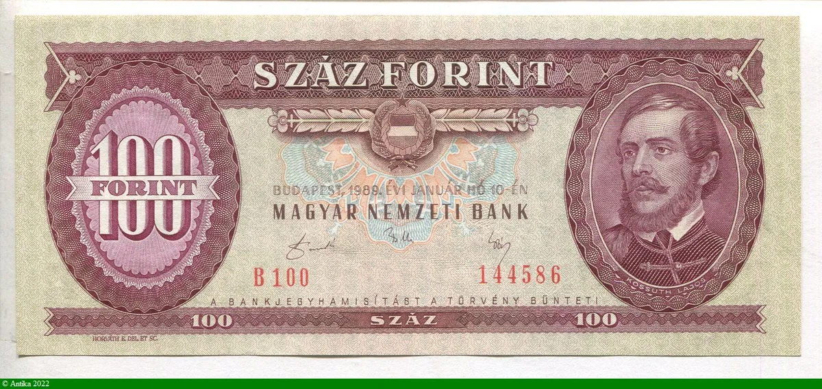 100 Forint Kossut Lajos