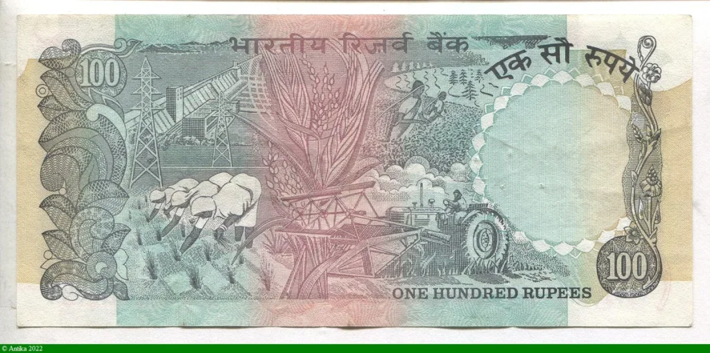 100 Rupees Statue 3 Lions