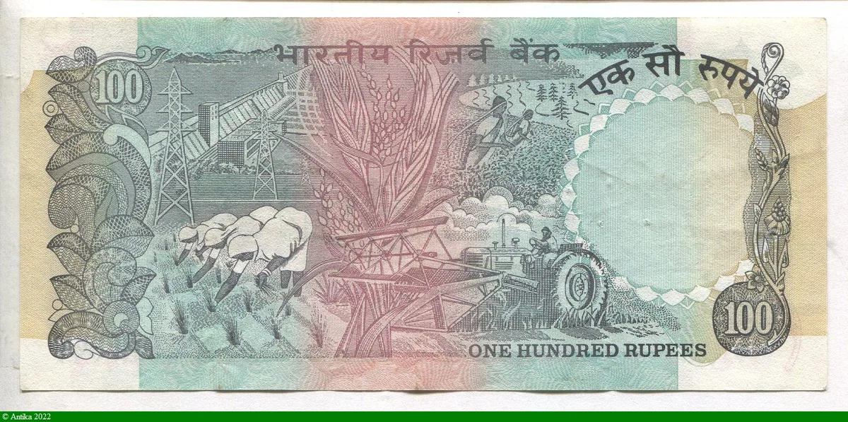 100 Rupees Statue 3 Lions