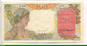 100 Piastres Guerrier avec Spectre serpent Sig.Minost & Laurent