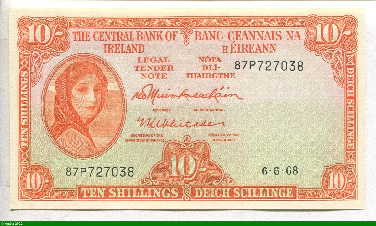10 Shillings Lady Lavery