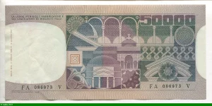 50000 Lire Portrait Jeune Femme