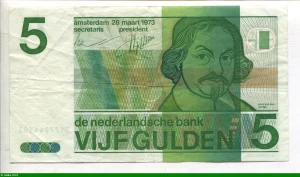 5 Gulden poète néerlandais Joost van den Vondel