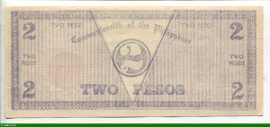 2 Pesos Quezon Série 464510D
