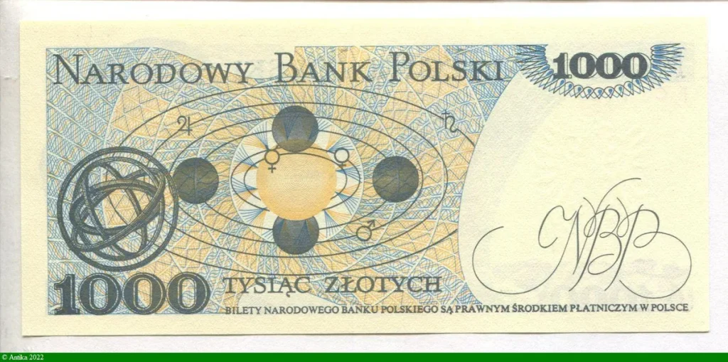 1000 Zlotych M.Copernic