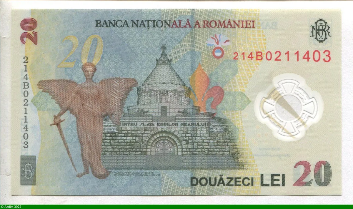 20 Lei Ecaterina Teodoroiu Polymère * * *