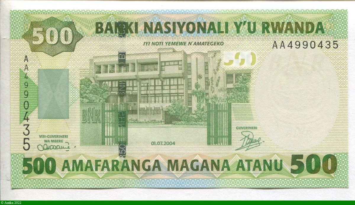 500 Francs Banque Centrale * * *