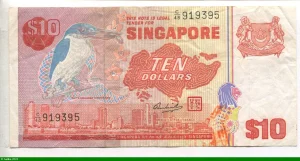 10 Dollars Martin-pêcheur à col blanc