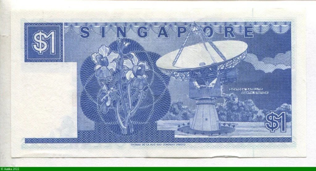 1 Dollar Sha Chuan" jonque chinoise" & Orchidée