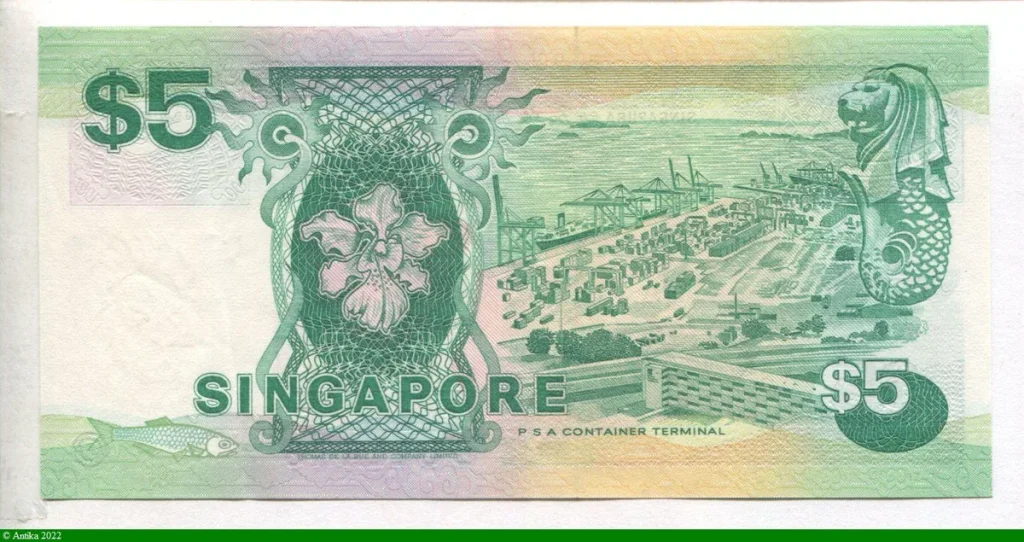 5 Dollars Twakow (Bumboat) & Terminal du Port de Singapour