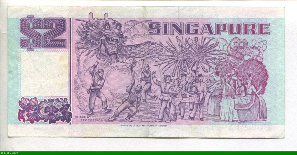 2 Dollars Voilier Tongkang et petits bateaux