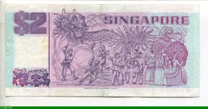 2 Dollars Voilier Tongkang et petits bateaux