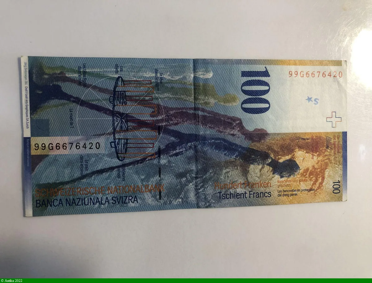 100 Francs Alberto Giacometti