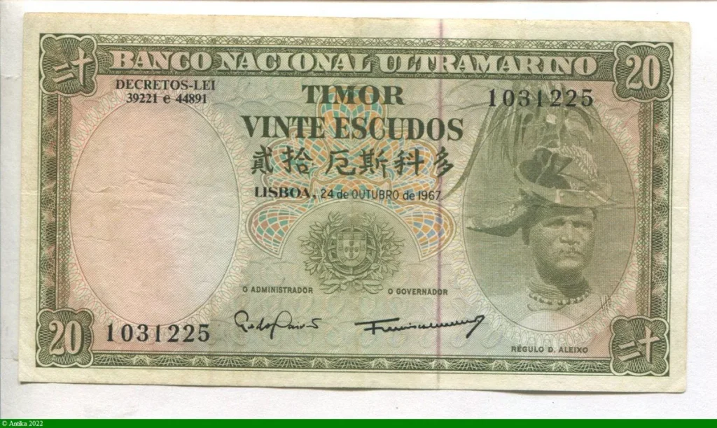 20 Escudos Reguld D.Aleixo