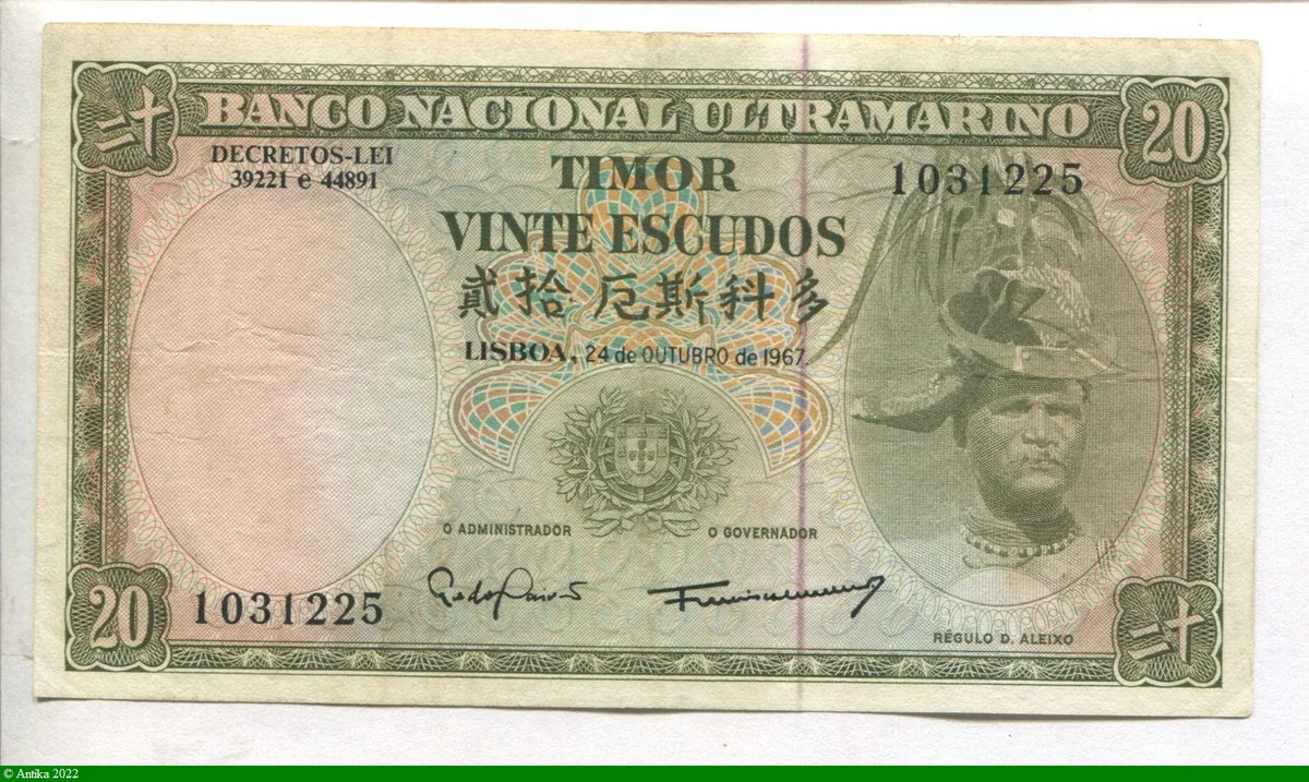 20 Escudos Reguld D.Aleixo